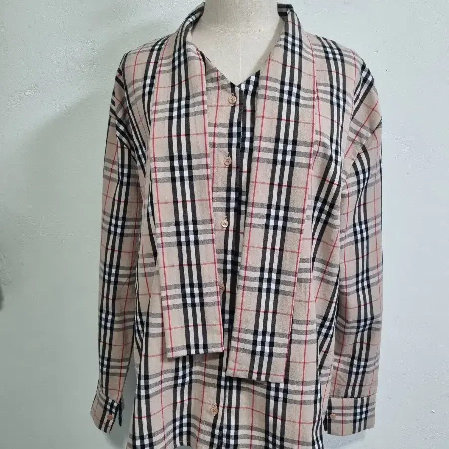 UPPERSTAR 여성 체크셔츠