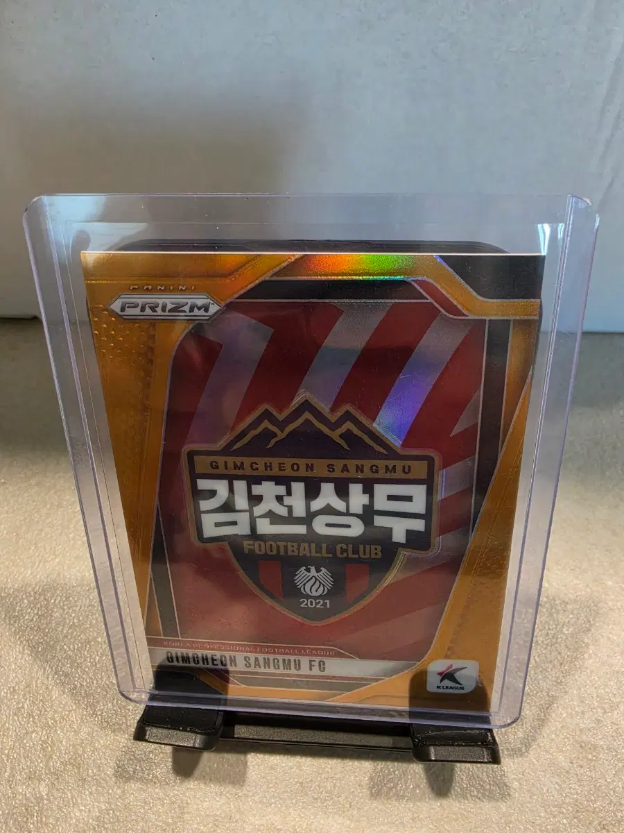 K리그 프리즘 김천상무 엠블럼 골드 판매합니다