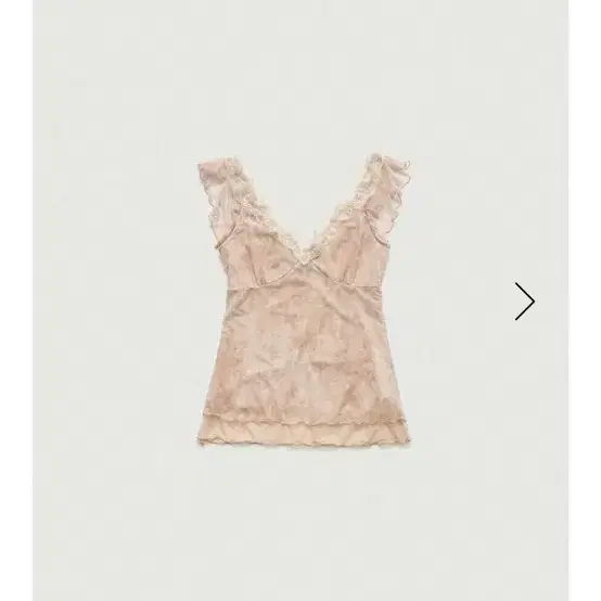 더바넷 블라우스 Sena Sheer Lace Sleeveless Top_Peach