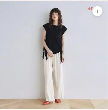 Searoomlynn 백 슬릿 글로스 립 팬츠