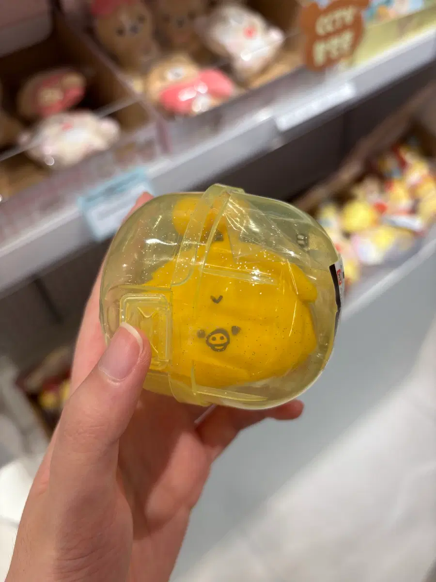 리락쿠마 실리콘 동전지갑 가챠 키이로이토리