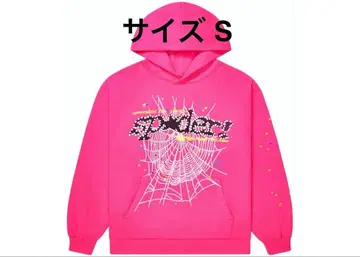 Sp5der P*NK V2 후드티 핑크 사이즈 S