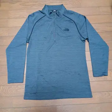 THE NORTH FACE 하프 지퍼 티셔츠 블루