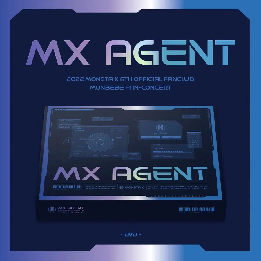 [DVD] 몬스타엑스 2022 6기 팬콘서트 DVD (MX AGENT) 몬엑 DVD