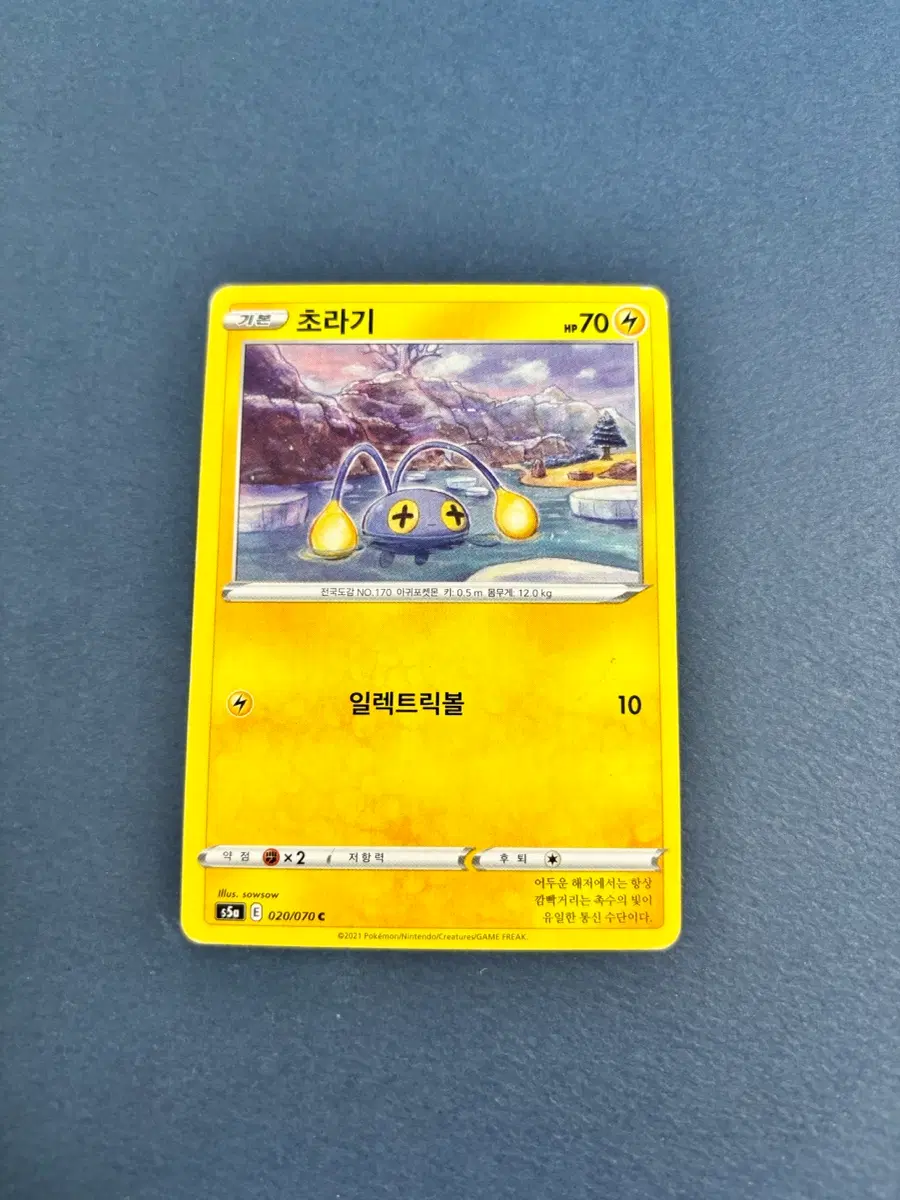 포켓몬카드  초라기 일반카드 도감용 덱소스 s5a 020/070
