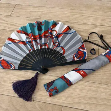 manipuri 부채 스카프 패턴 태슬 포함