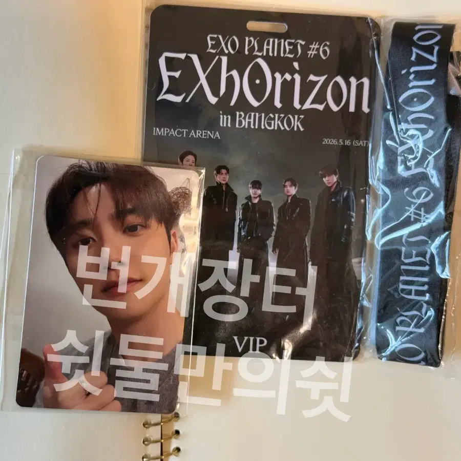 엑소 디오 도경수 엑소라이즌 방콕 입장포카