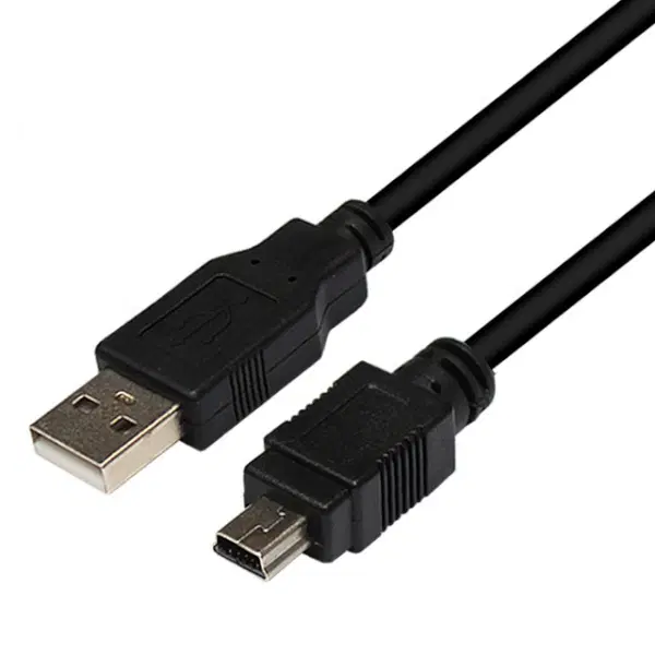 USB-A 2.0 to Mini 5핀 충전케이블 블랙/0.6m