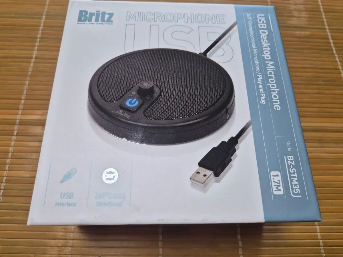 (미개봉)브리츠 BZ-STM35 USB 데스크탑 마이크