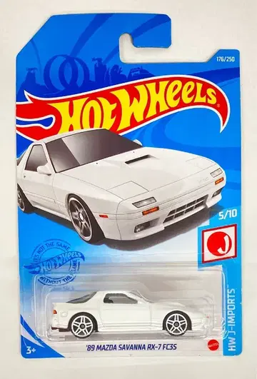 MATTEL HOTWHEELS HW J-IMPORTS 5/10 HBP00 '89 MAZDA SAVANNA RX-7 FC3S/화이트 176/250