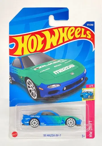 MATTEL HOTWHEELS HW DRIFT 2/5 HHF38 '95 MAZDA RX-7(FD)/FALKEN 177/250