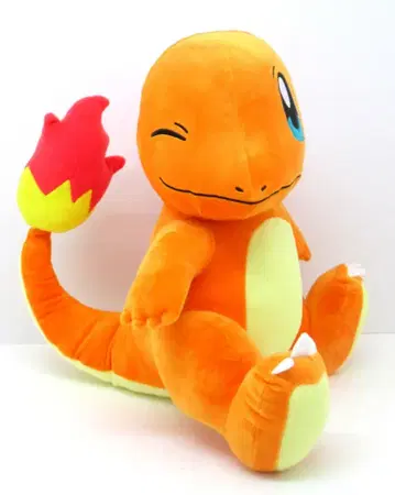 BANDAI SPIRITS 메챠모후굿토 꼬리 봐봐! 봉제 인형 포켓몬스터 리자드