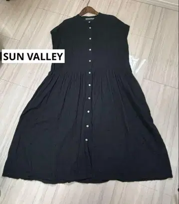 SUN VALLEY (선밸리) 스탠드 카라 셔츠 원피스