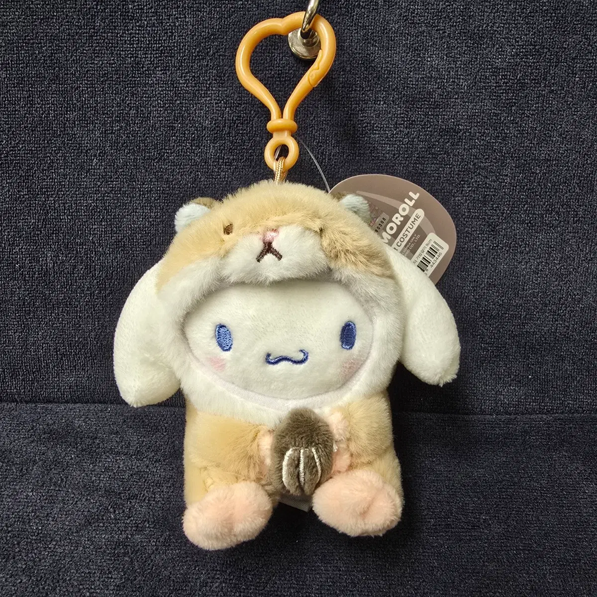 (신상) 시나모롤 햄스터코스튬 9cm 산리오 정품 가방걸이 인형