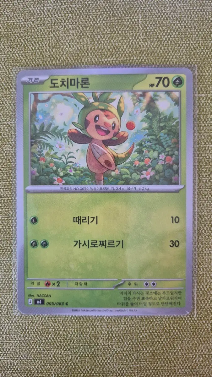 [포켓몬카드 한판] 도치마론 005/083