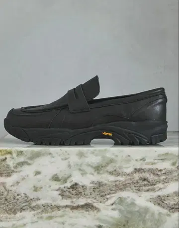 오프닝 액트 Vibram 밑창 로퍼 블랙 43 스무스 가죽