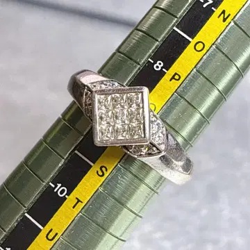 Diamonique SV925 지르코니아 파베 반지 18호 5.1g 반지