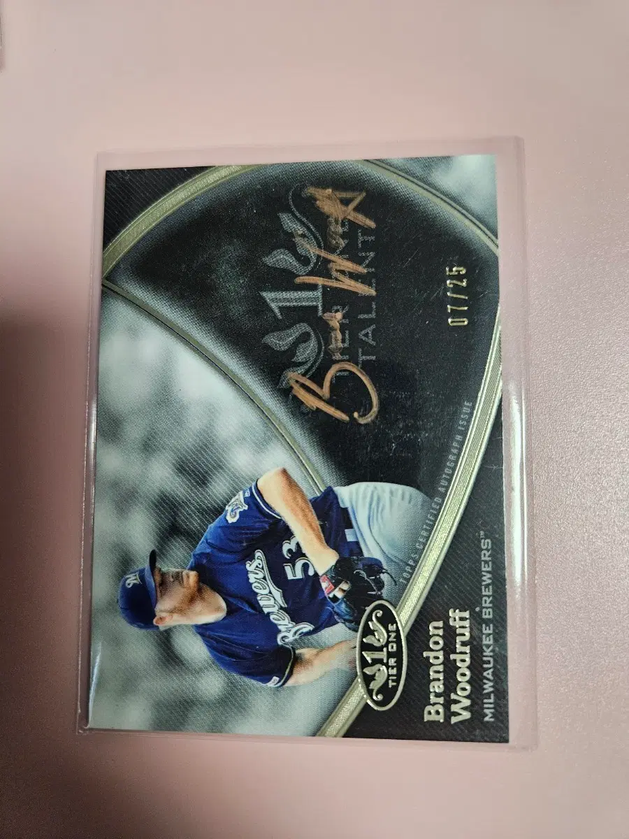 밀워키)브랜든 우드러프 2020 Topps Tier One 오토 카드