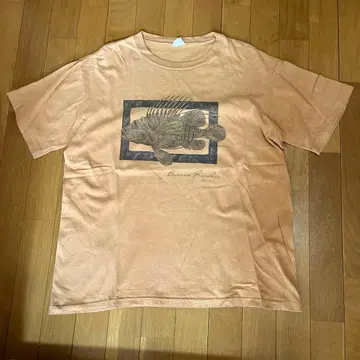 80s USA Banana Republic 물고기 패턴 빈티지 T셔츠