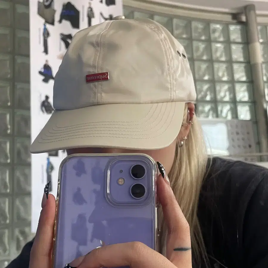 Supreme 슈프림 enamel logo 6-panel