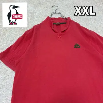 참스 남성용 피케 셔츠 2XL(3L) 살몬 핑크 자수 원 포인트