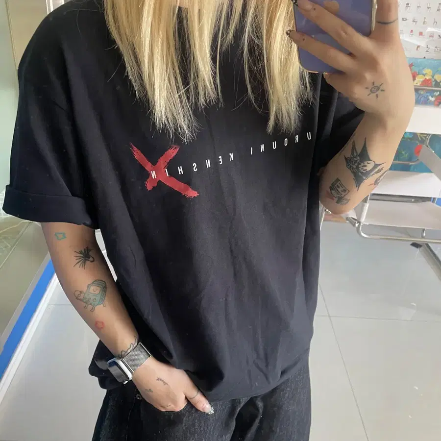 Uniqlo 유니클로 rurouni kensin print tee