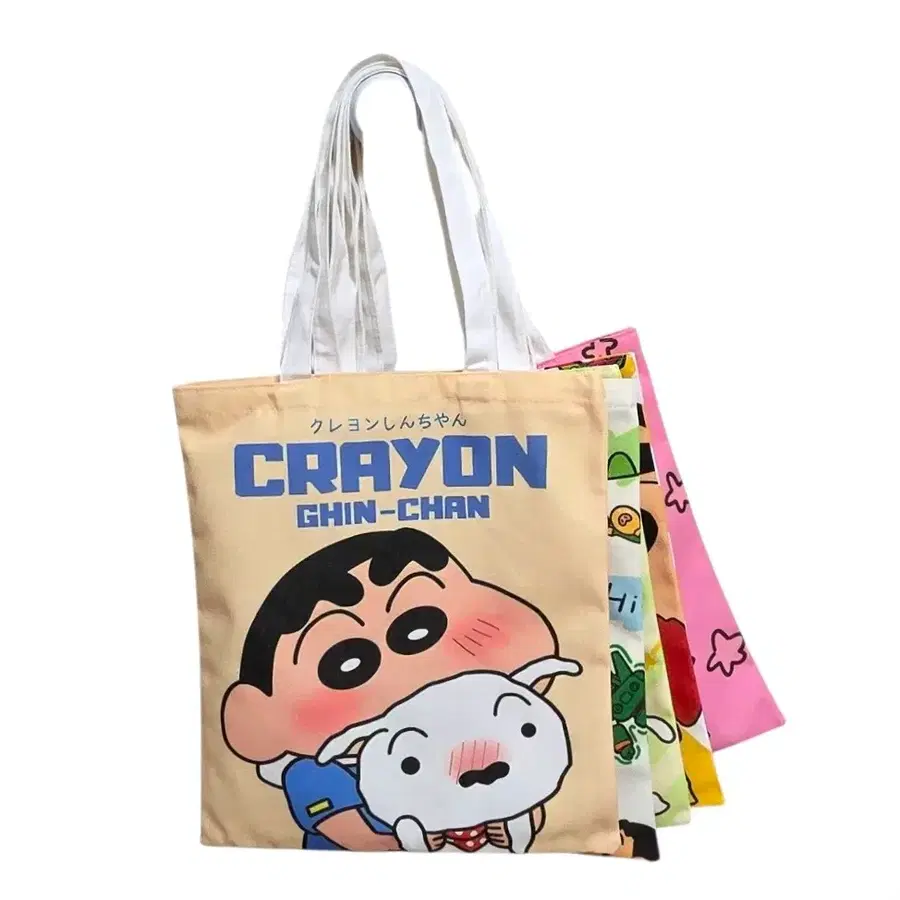 짱구는 못말려 크레용신짱 에코백 짱구흰둥이 숄더백 토드백 데일리백