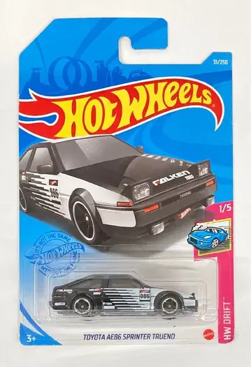 MATTEL HOTWHEELS HW DRIFT 1/5 HCM39 TOYOTA AE86 SPRINTER TRUENO/블랙 31/250