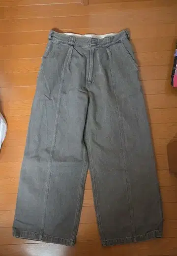 디키즈 x 저널 스탠다드 버티컬 컷 와이드 데님