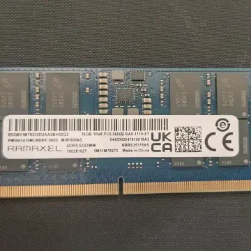 RAMAXEL DDR5 SODIMM 16GB PC5-5600B | 메모리/VGA | 번개장터 중고거래