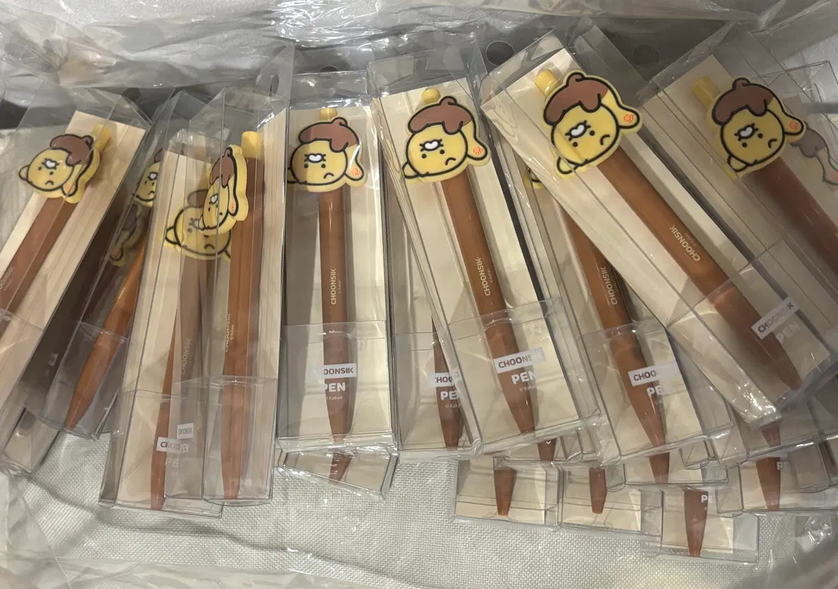 [새상품] 카카오프렌즈 춘식이 볼펜 발라당 대량 선물 일괄판매
