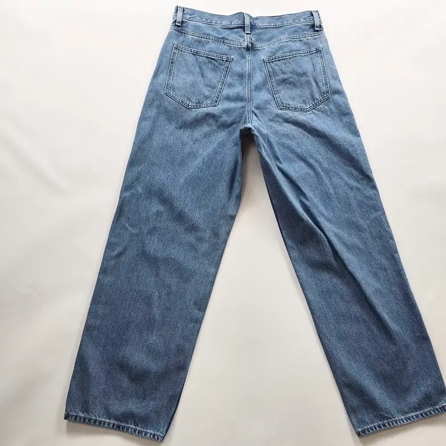 유니클로 청바지 연청 와이드 일자 데님팬츠 사이즈32 R6673