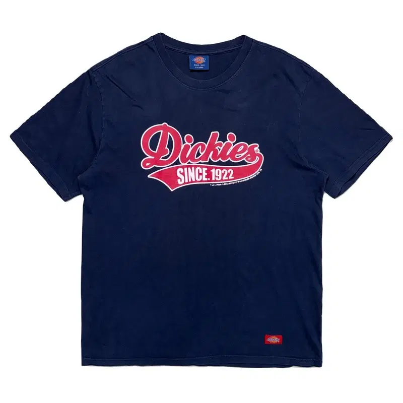 DICKIES 빅프린팅 로고 티셔츠 네이비 XL