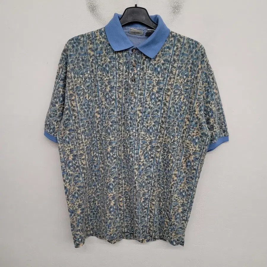 [105/XL] BUGLE BOY 네이티브 패턴 반팔 카라티 / USA