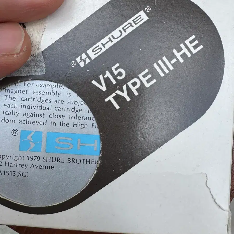 Shure 슈어 V15 TYPE III-HE 바늘 catridge (헤드포함)
