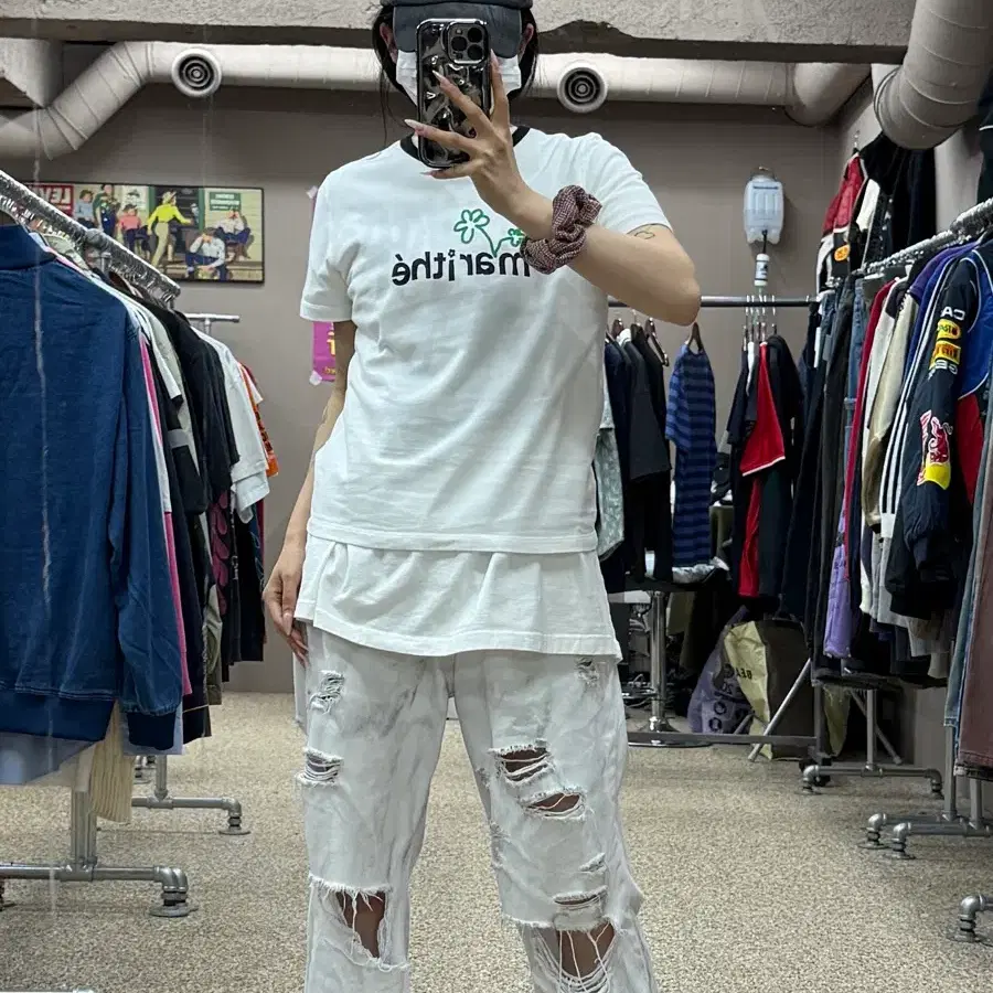 마리떼 프랑소와 저버 링거 반팔 티셔츠 S14