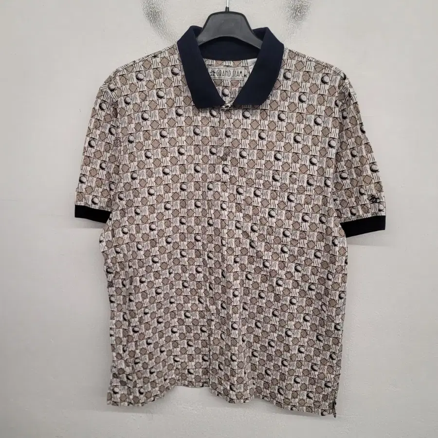 [105/XL] GRAND SLAM 네이티브 패턴 반팔 카라티 / USA
