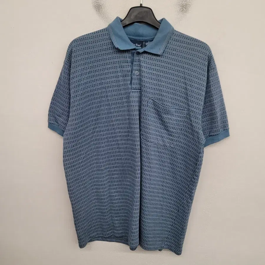[105/XL] Par Four 네이티브 패턴 반팔 카라티 / USA