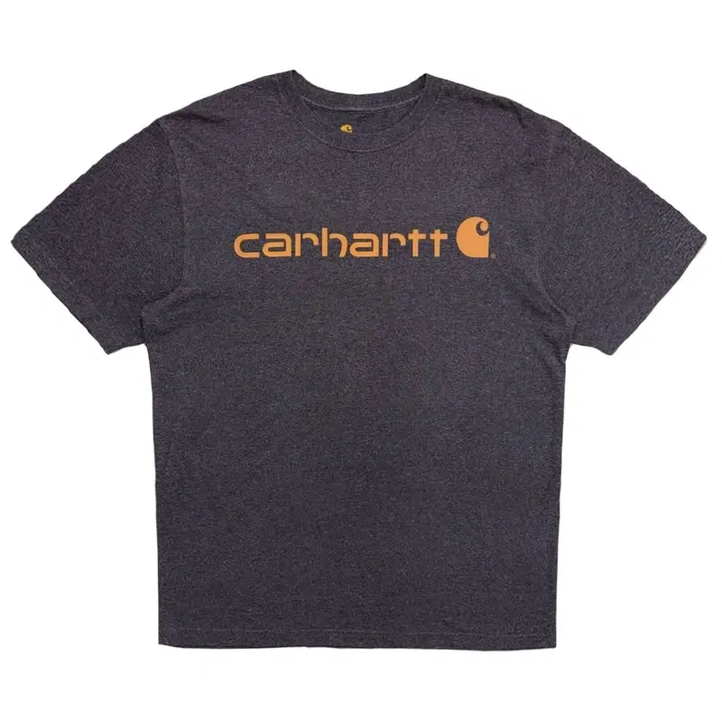 CARHARTT 시그니처 로고 반팔티셔츠 카본헤더 M