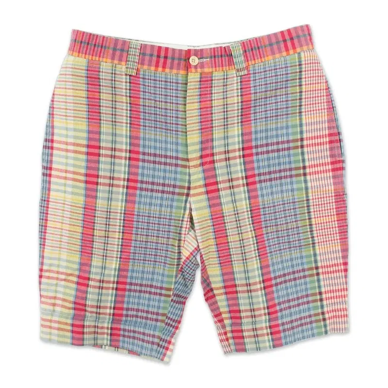 폴로 랄프로렌 (MEN - 32 x 34) 코튼 체크 패턴 쇼츠