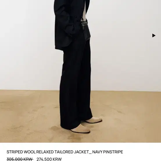 토니웩 네이비 핀스트라이프 자켓 XL