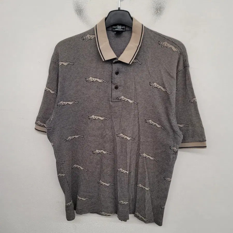 [100/L] MADISON CROW 네이티브 패턴 반팔 카라티 / USA