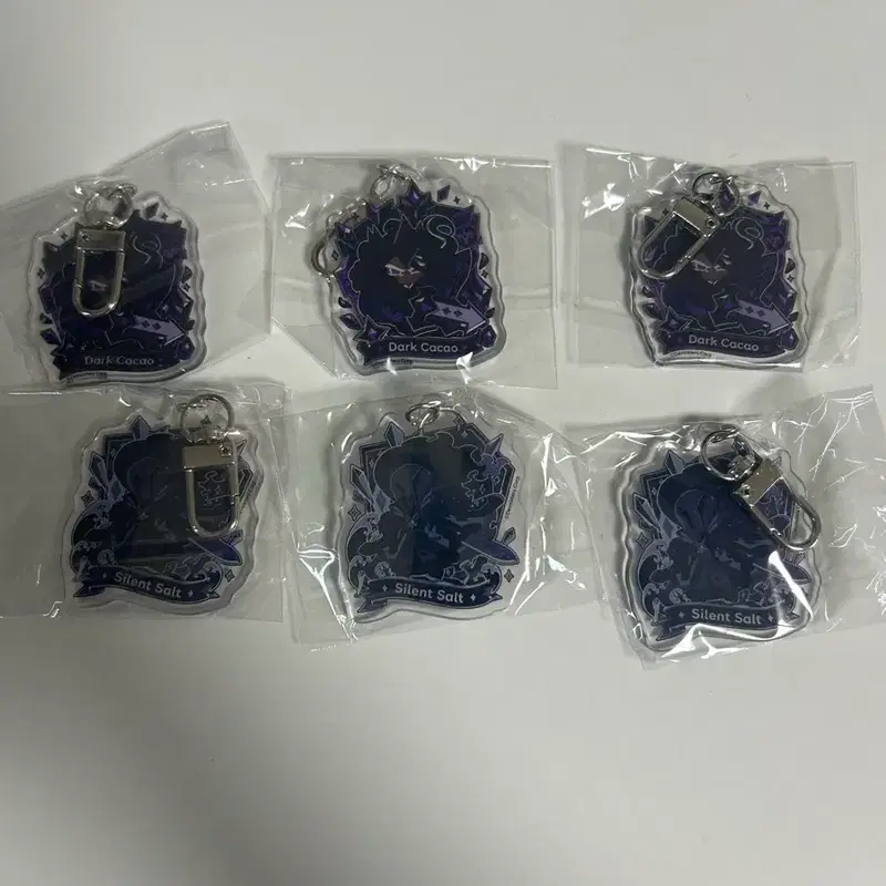 쿠키런 킹덤 다크카카오 & 사일런트 솔트 아크릴 키링 위대한 왕국의 유산