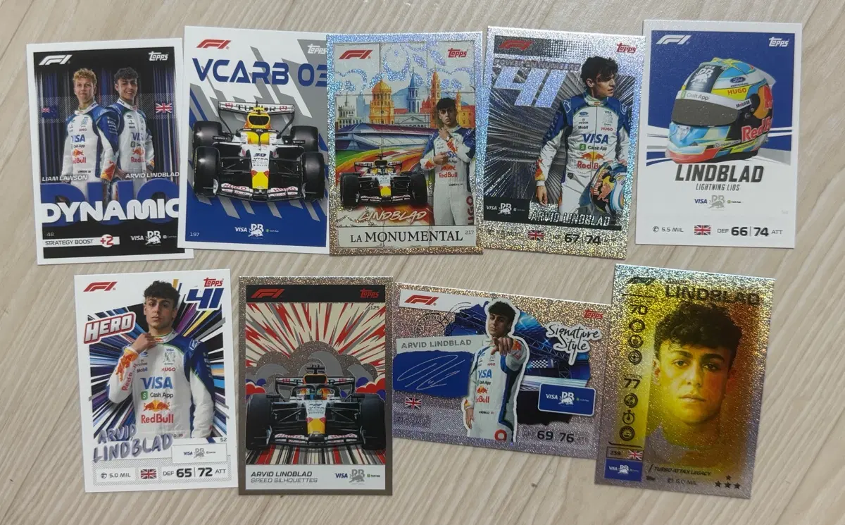 F1 2026 탑스 터보 어택 레이싱불스 아비드 린드블라드 일괄