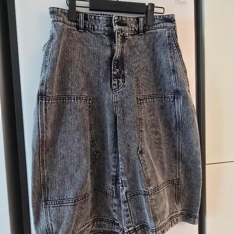 준지 마이크로 립 데님 카펜더 쇼츠 44