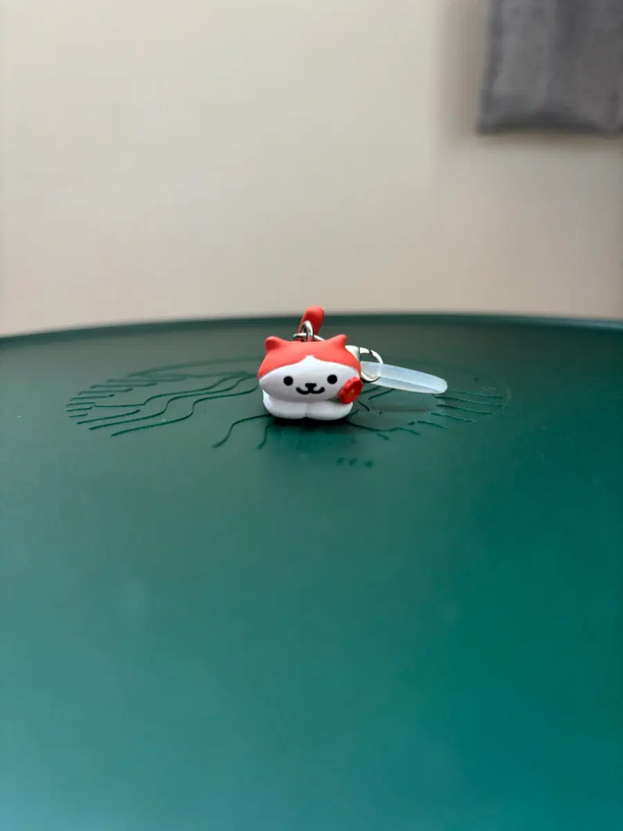 꽃 고양이 메지루시 가챠 키링 피규어 네코아츠메