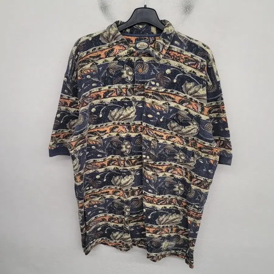 [110/XXL] Tommy Bahama 네이티브 패턴 반팔 카라티 / USA