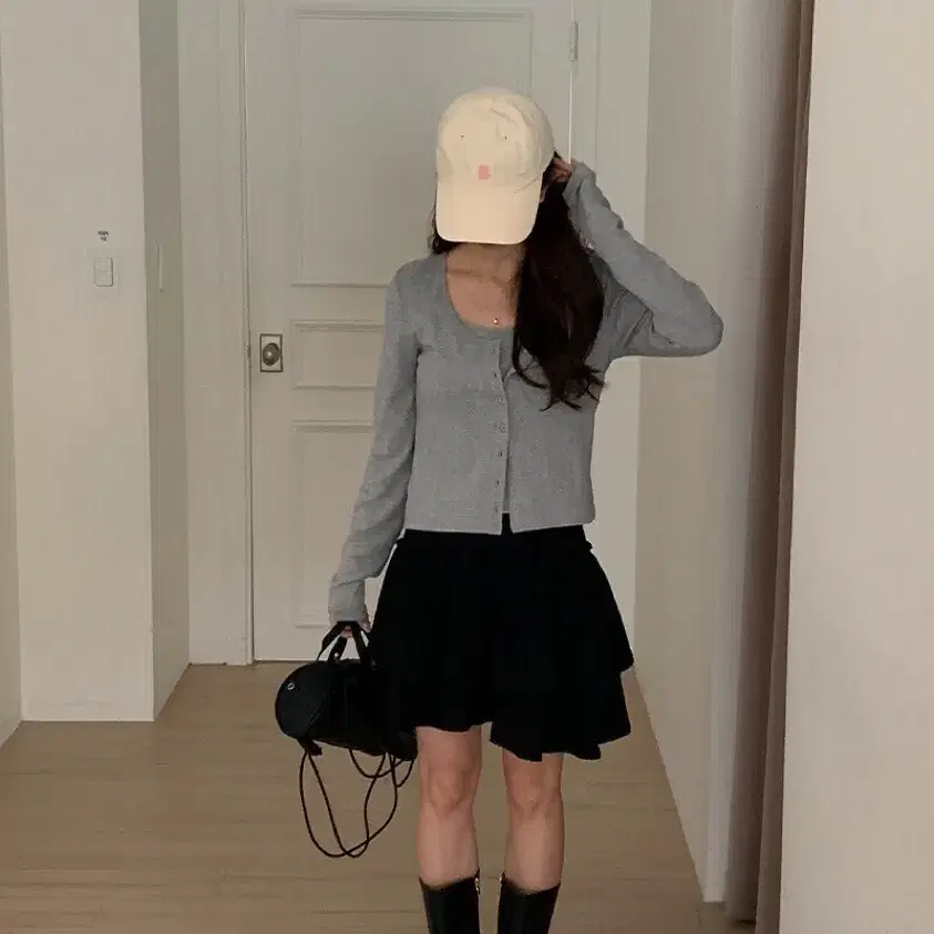 [새상품] 리엘 Fleur mini skirt 플레어 프릴 캉캉 미니 스커트