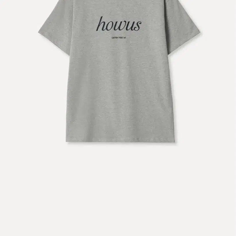 호와스 새상품 howas Listening Half T-Shirt Melange