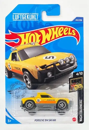 MATTEL HOTWHEELS NIGHTBURNERZ 4/10 HOTWHEELS PORSCHE 914 SAFARI/옐로우 #5 4/10